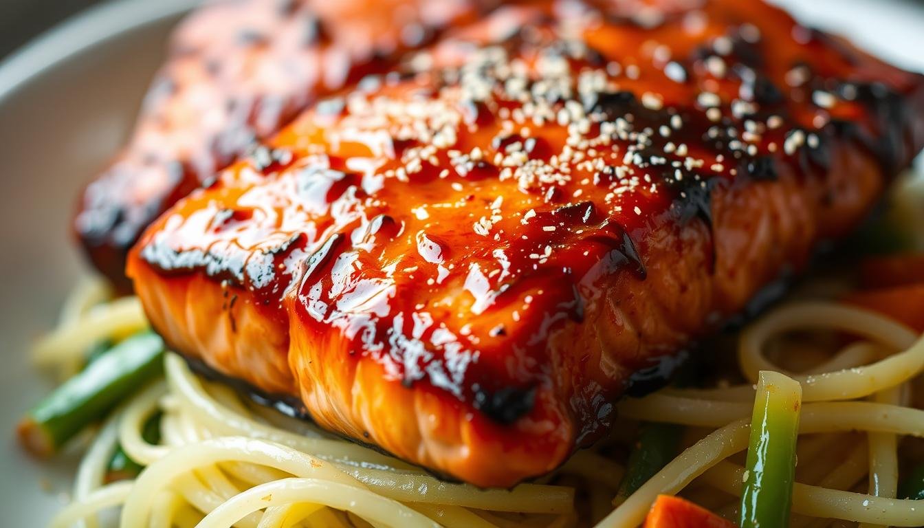 air fryer teriyaki salmon