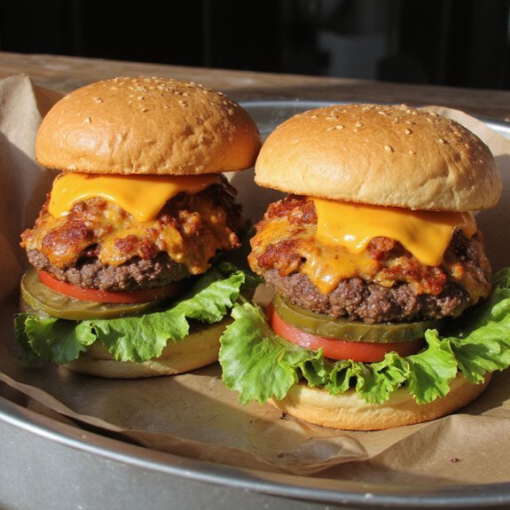 air fryer burger perfection