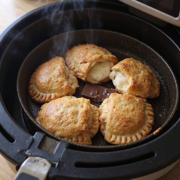 air fryer pie preparation