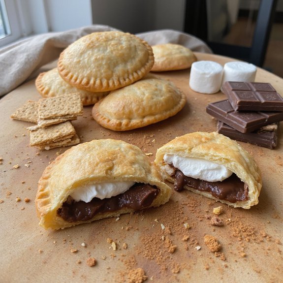 chocolate marshmallow pie pockets