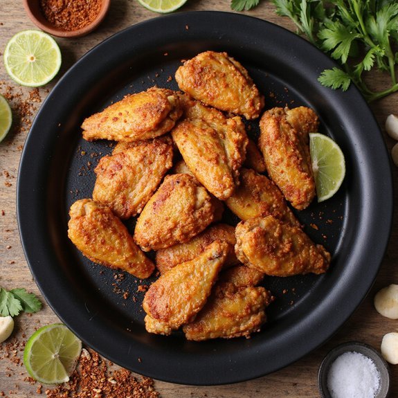 crispy air fried chicken wings