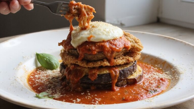 crispy air fried eggplant dish