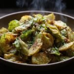 crispy air fryer brussels chips