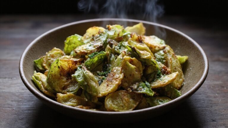 crispy air fryer brussels chips