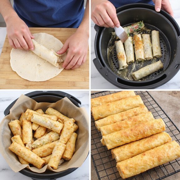 crispy air fryer spring rolls