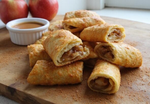 crispy apple pie rolls
