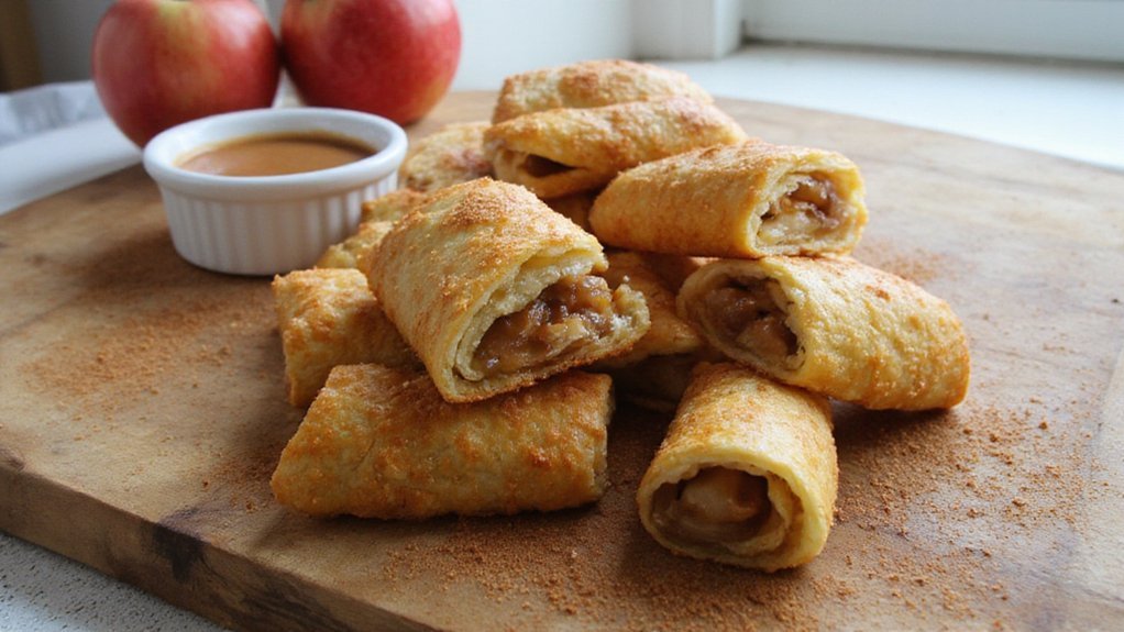 crispy apple pie rolls