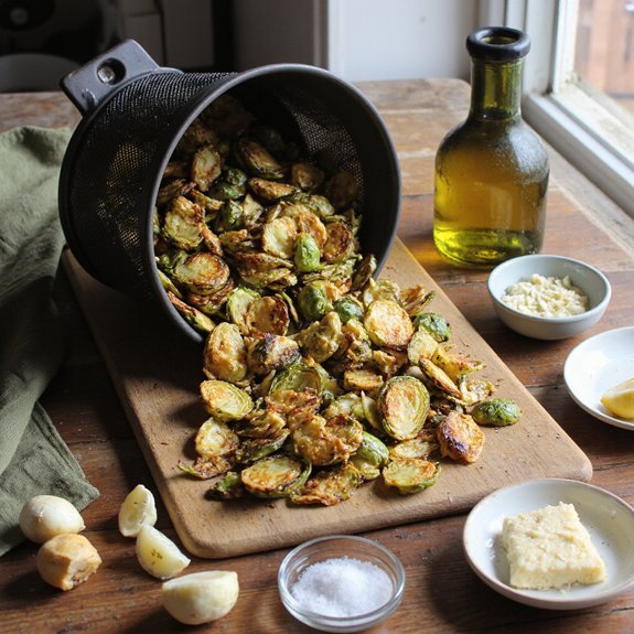 crispy brussels sprouts chips