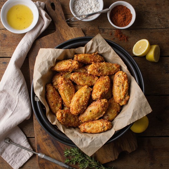 crispy chicken wings preparation