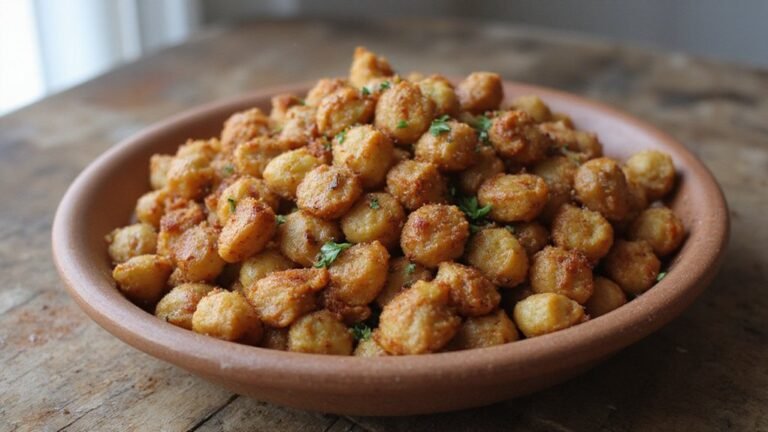 crispy spicy chickpea snack