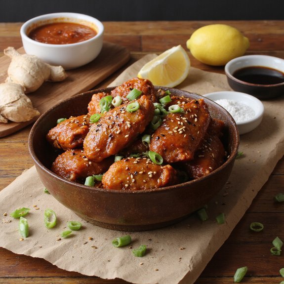 flavorful glazed chicken wings