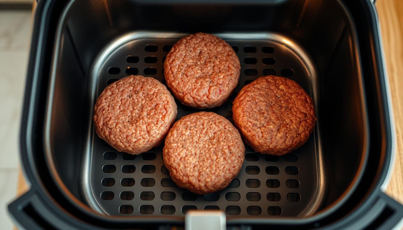 frozen burger patties in air fryer