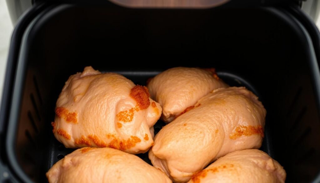 frozen chicken thighs in air fryer