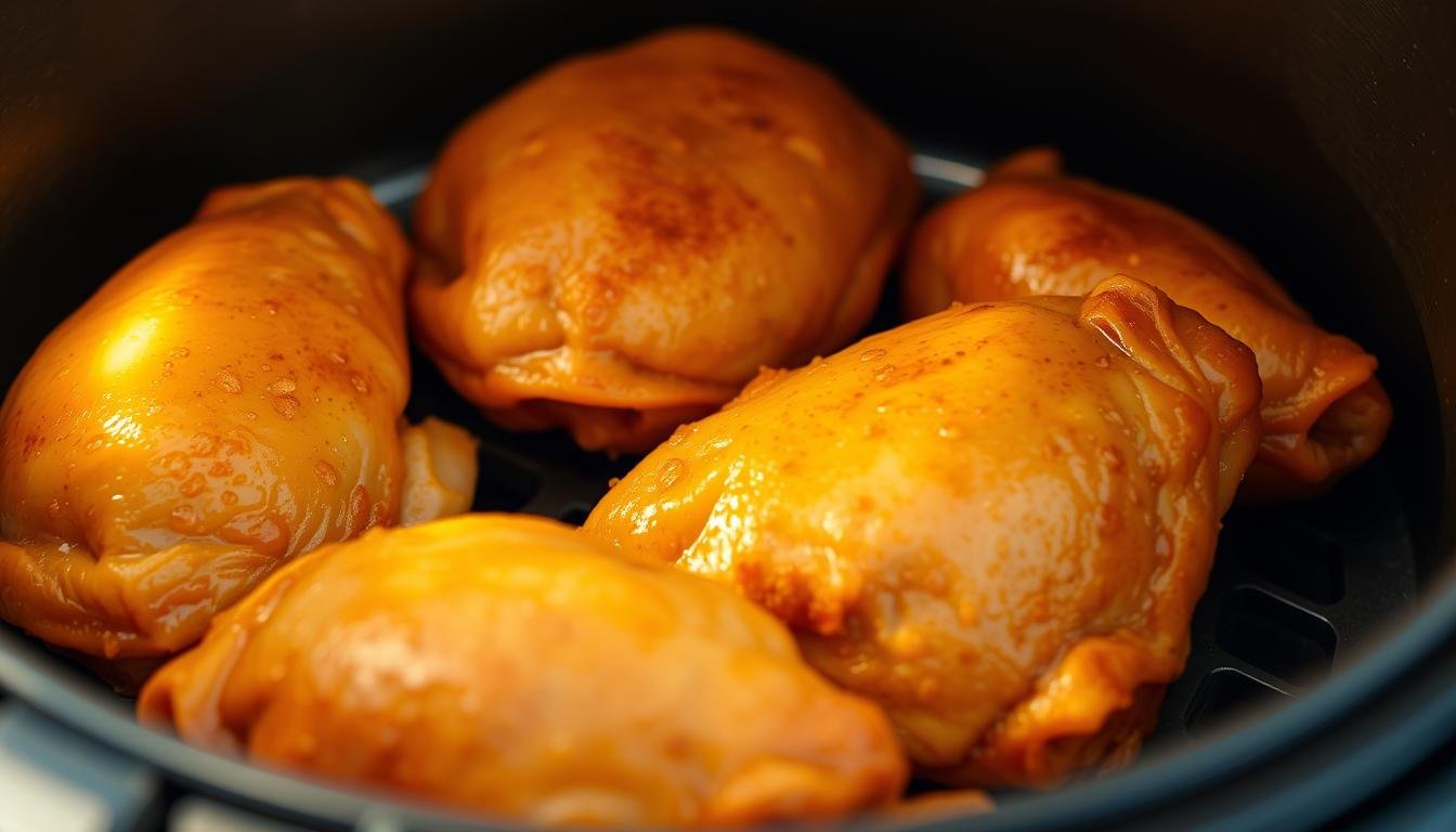 frozen chicken thighs in air fryer