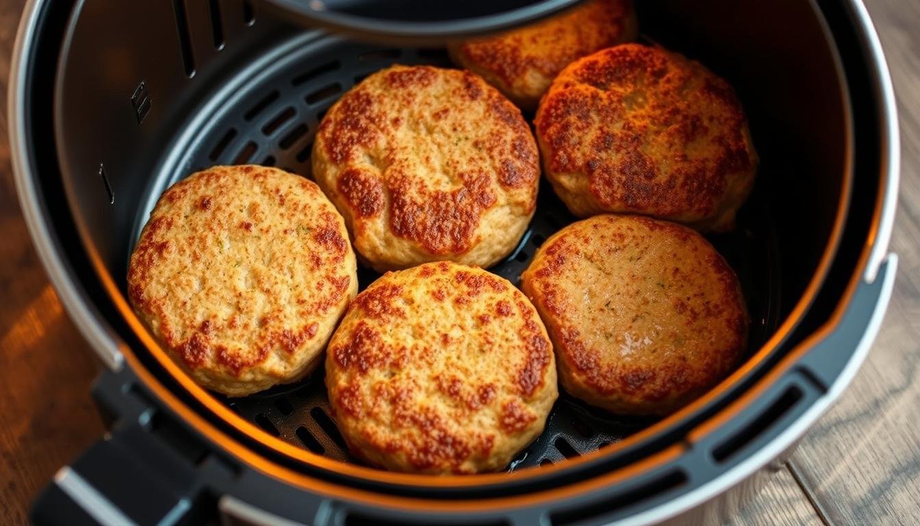frozen turkey burgers in air fryer