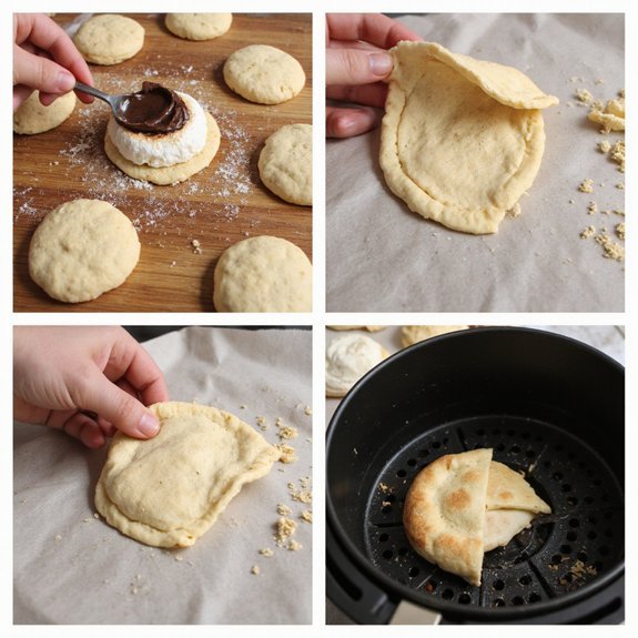 prepare chocolate marshmallow pies