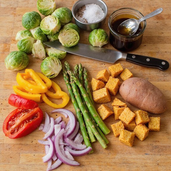 prepare vegetables for cooking