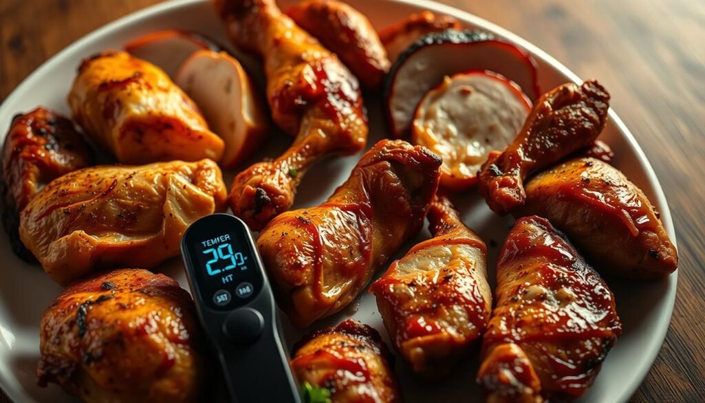 time and temperature by cut air fryer chicken