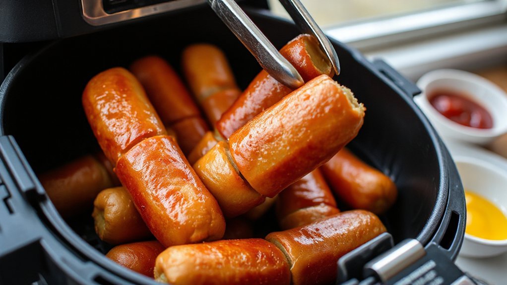 375 f air fried hot dogs