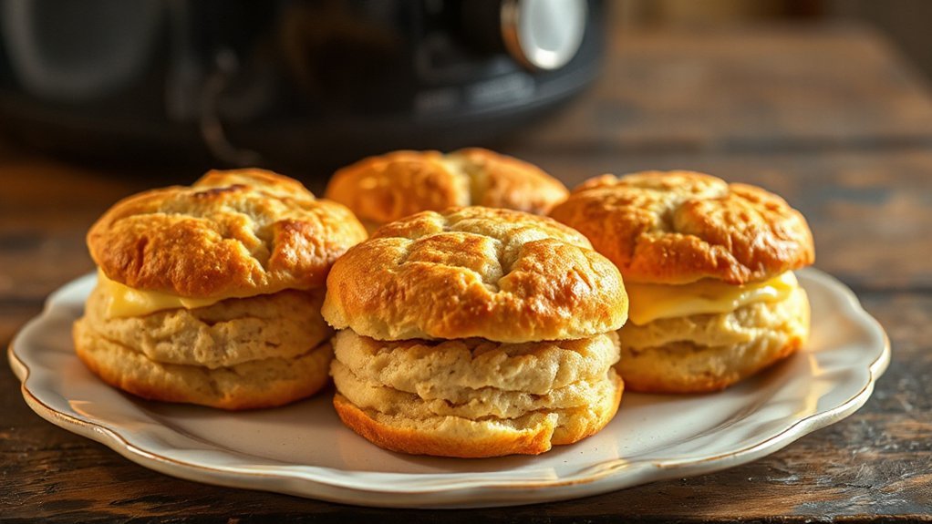 8 minute flaky air fryer biscuits