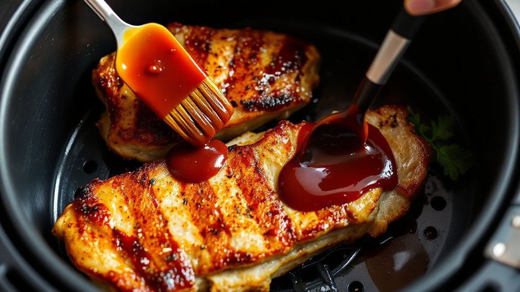 air fried bbq pork method