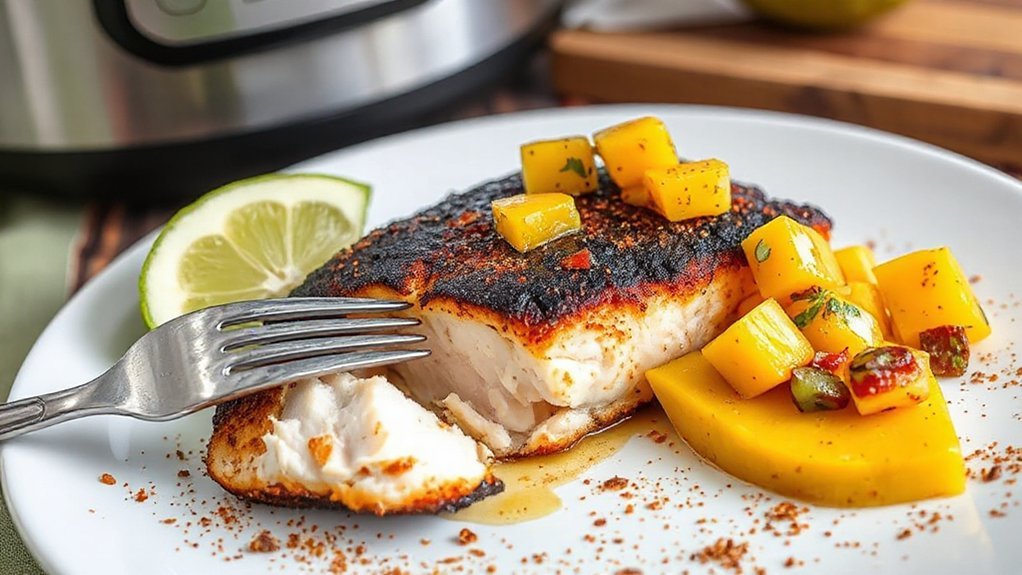 air fried blackened mahi mahi