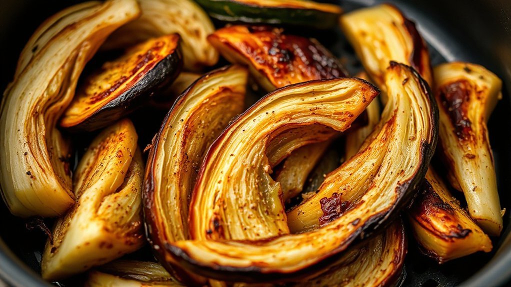 air fried caramelized fennel perfection