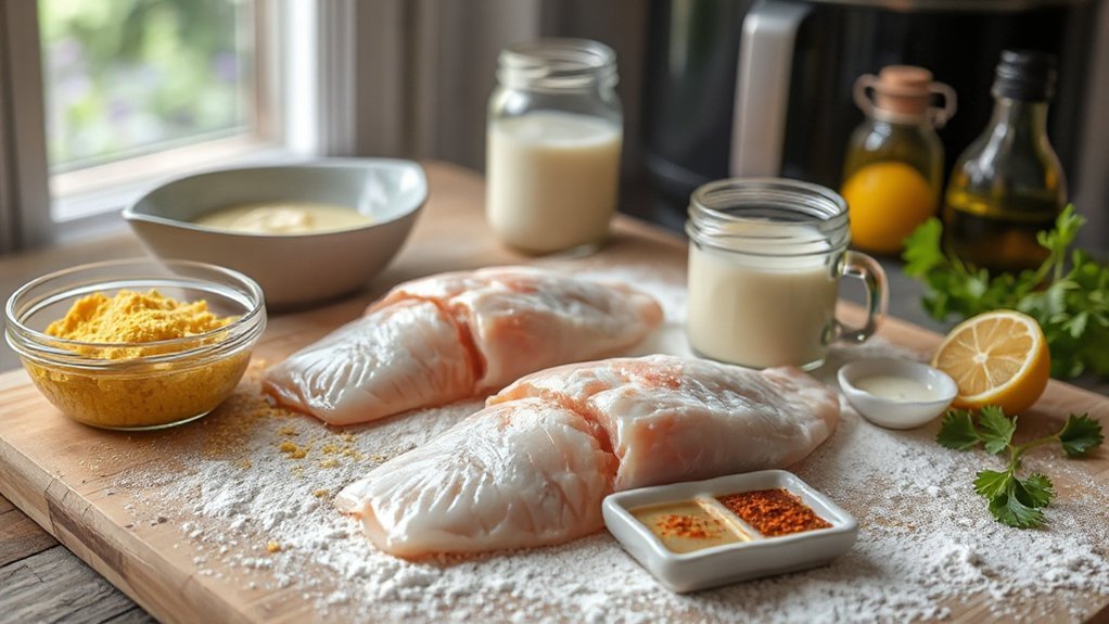 air fried cornmeal catfish