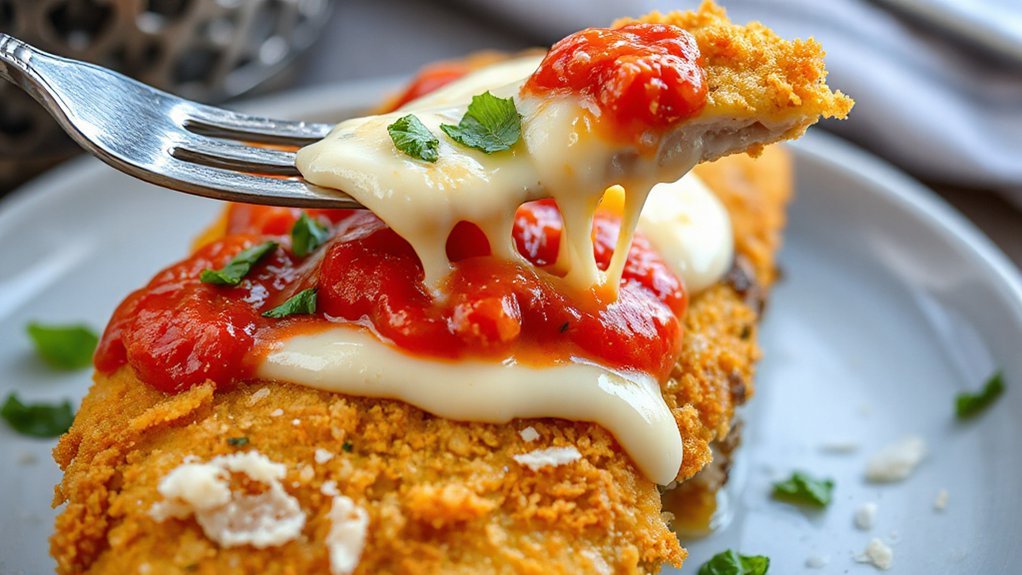 air fried crispy juicy parmesan