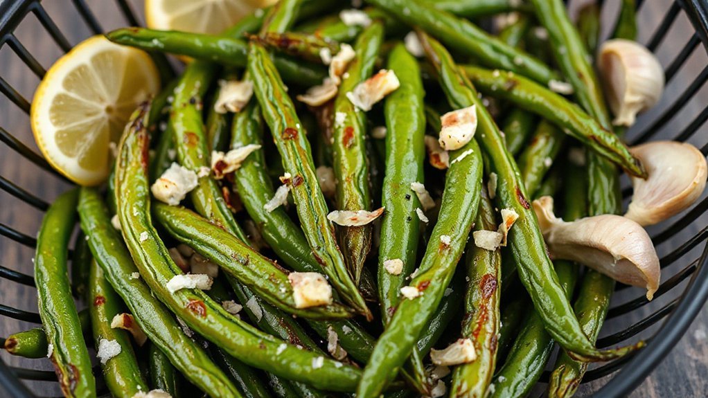 air fried crispy lemon parmesan