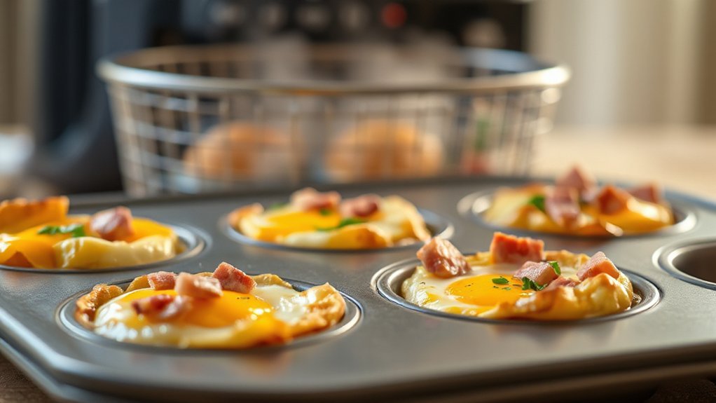 air fried muffin tin eggcups