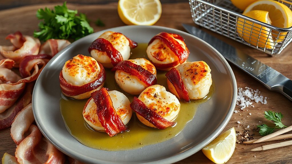 air fried seared scallops essentials