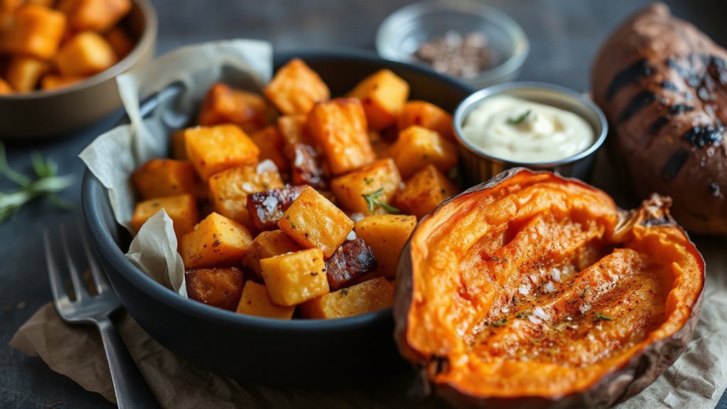 air fried sweet potato meals