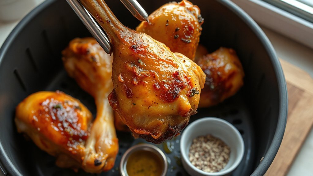 air fry drumsticks flip halfway