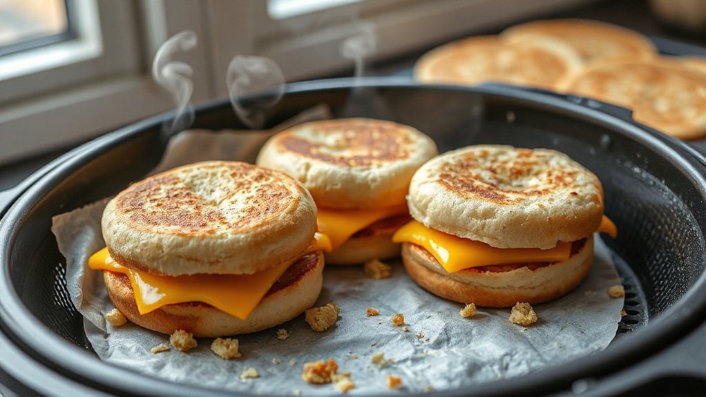 air fry frozen sandwiches safely