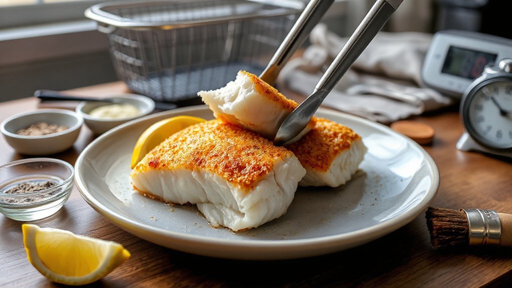 air fry halibut to 140 f