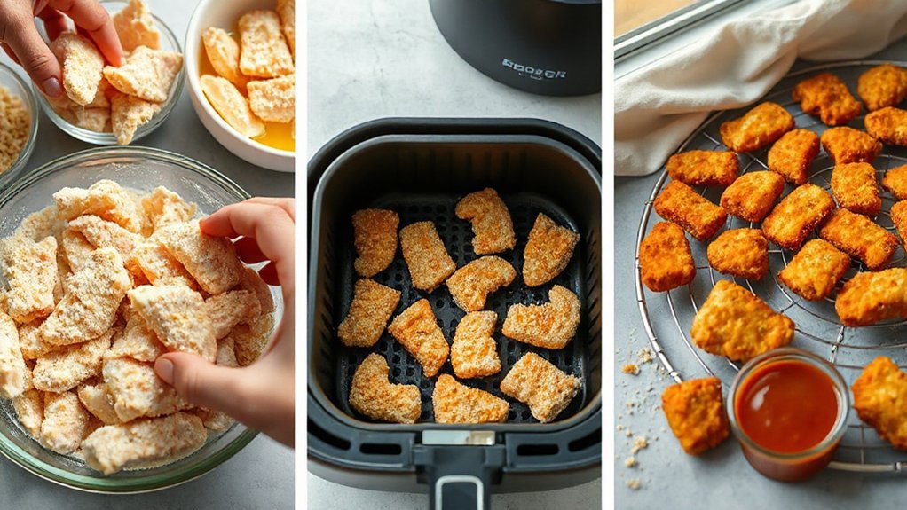 air fry nuggets to 165 f