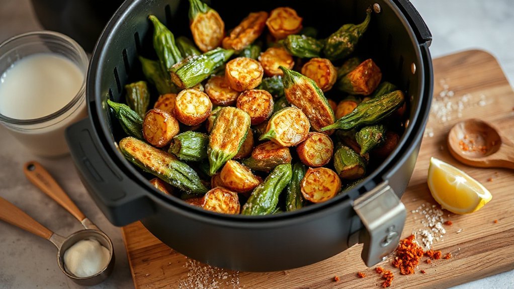 air fryer breaded okra