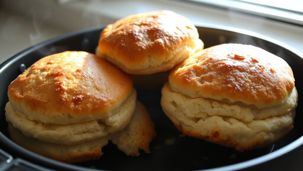 air fryer flaky layered biscuits