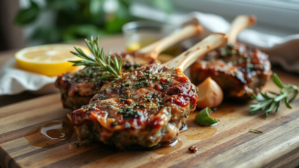 air fryer herb crusted chops
