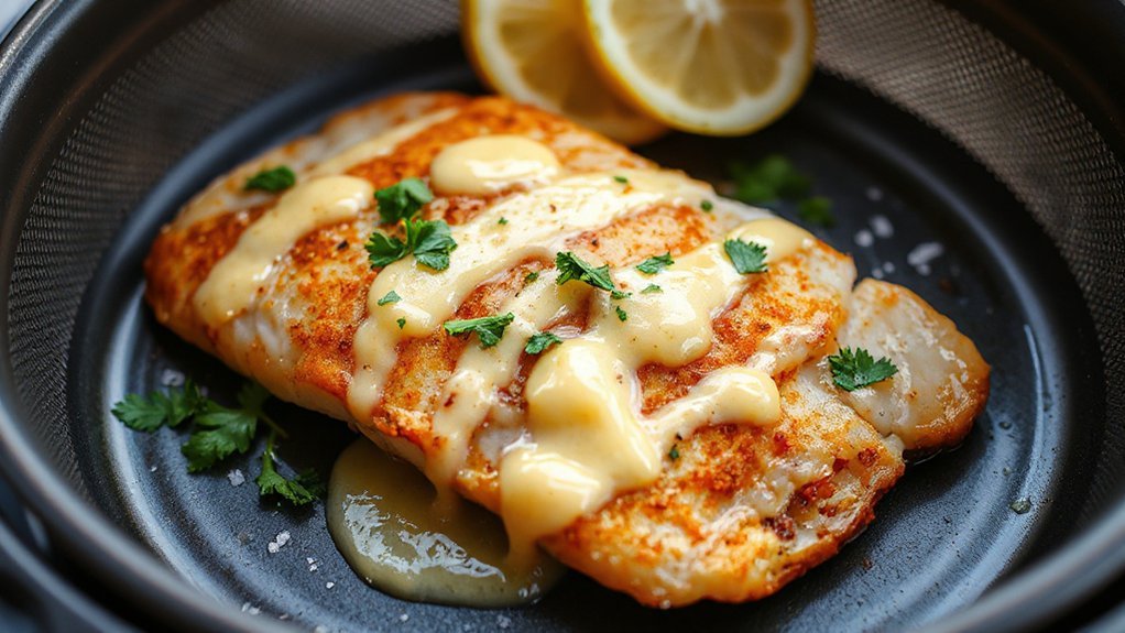 air fryer lemon butter tilapia
