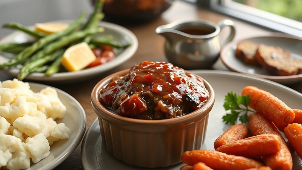 air fryer meatloaf with sides