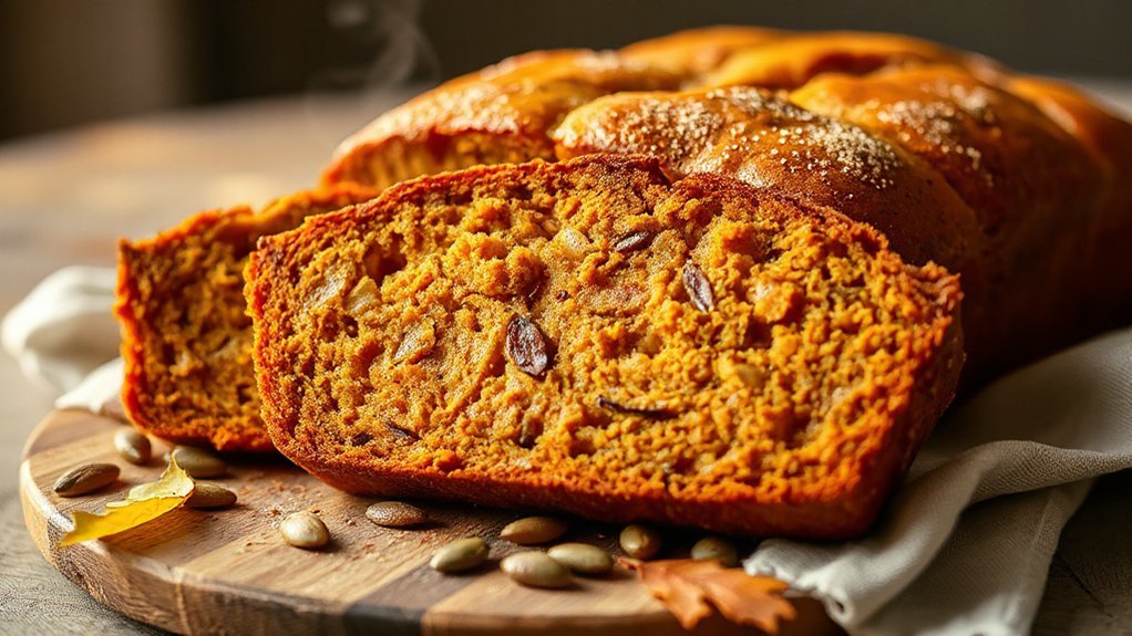 air fryer spiced pumpkin bread