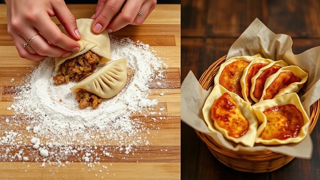 balanced filling gentle pleating