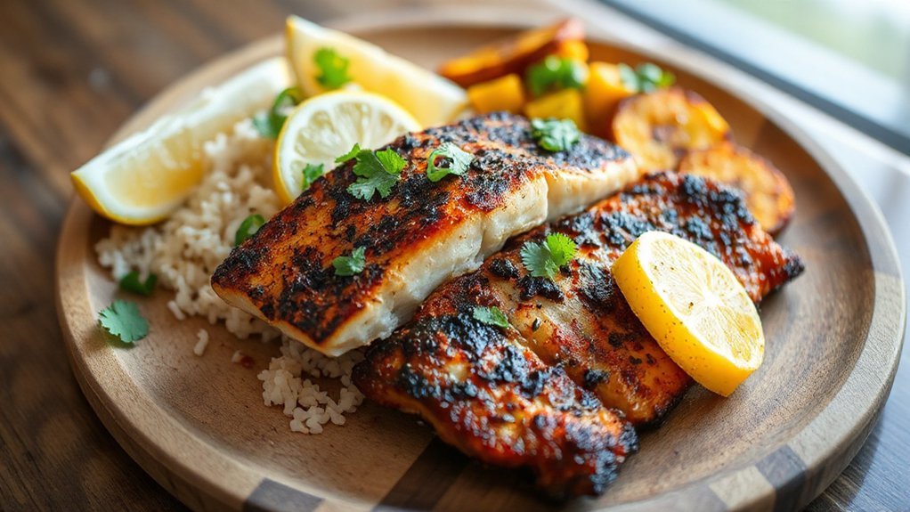blackened mahi tropical sides