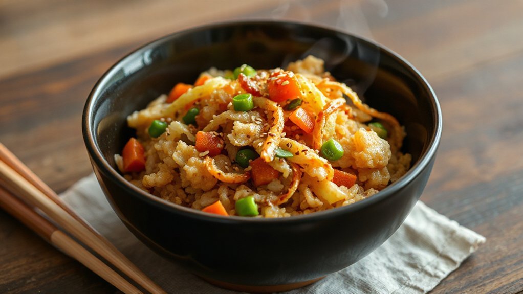 blistered garlicky sesame tteok