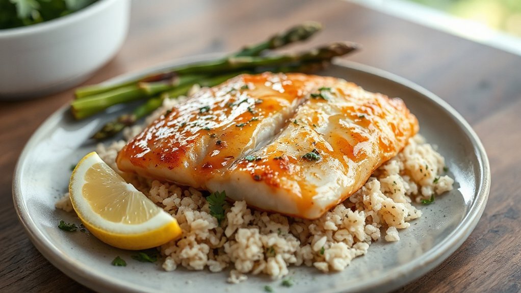 bright citrus accented tilapia sides