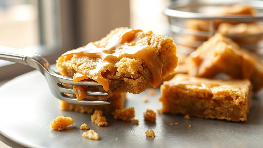 butterscotch air fryer blondies
