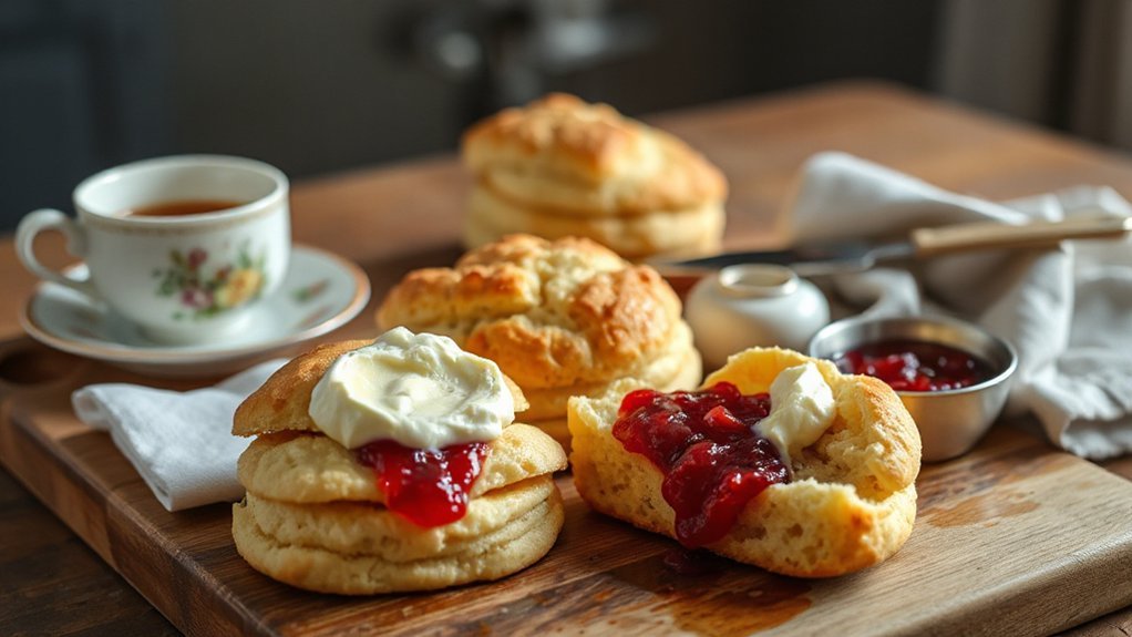 buttery air fryer tea scones