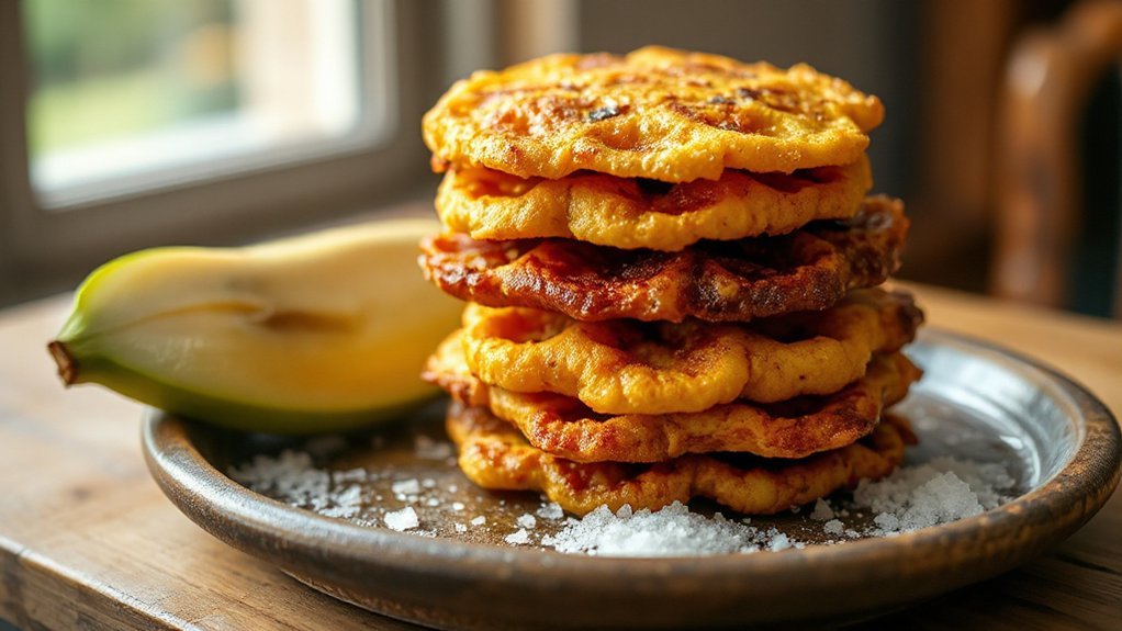 caribbean twice fried green plantains